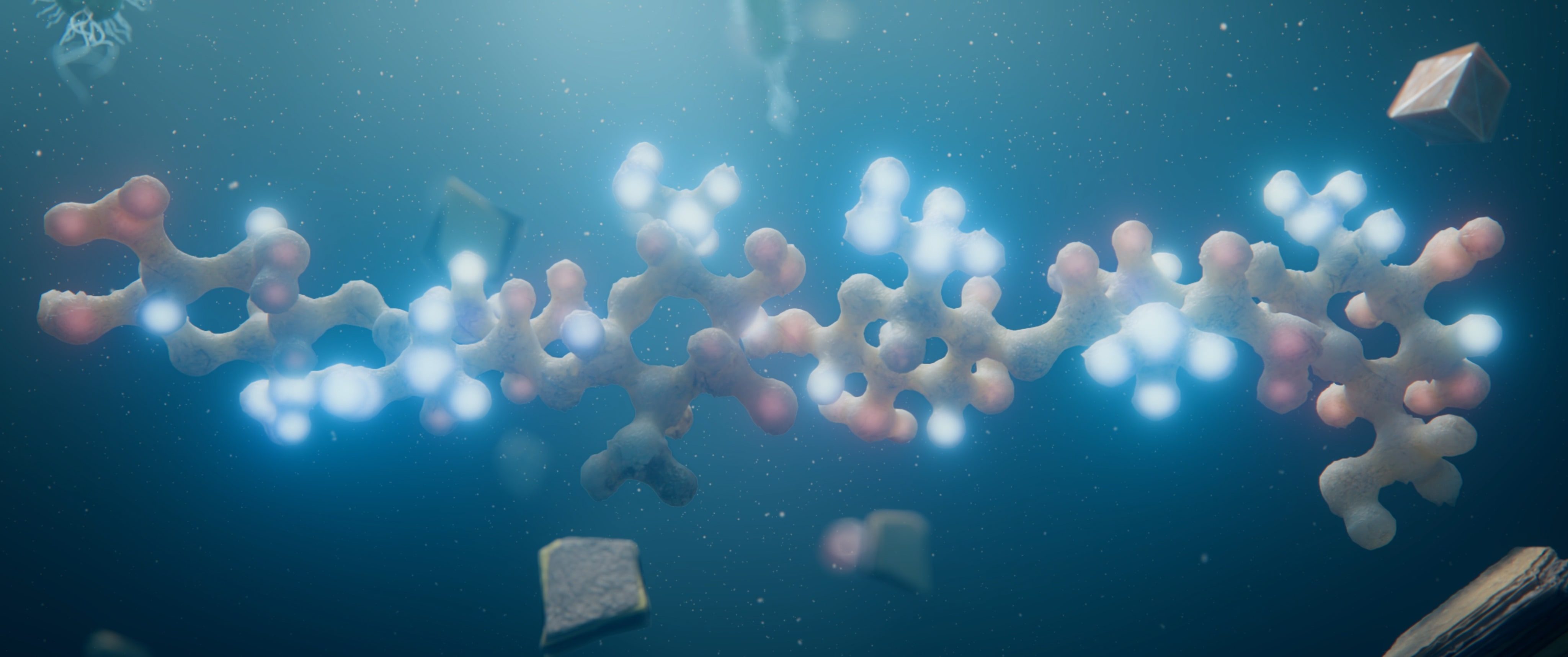 Tidal Vision Chitosan Molecule Underwater Glow