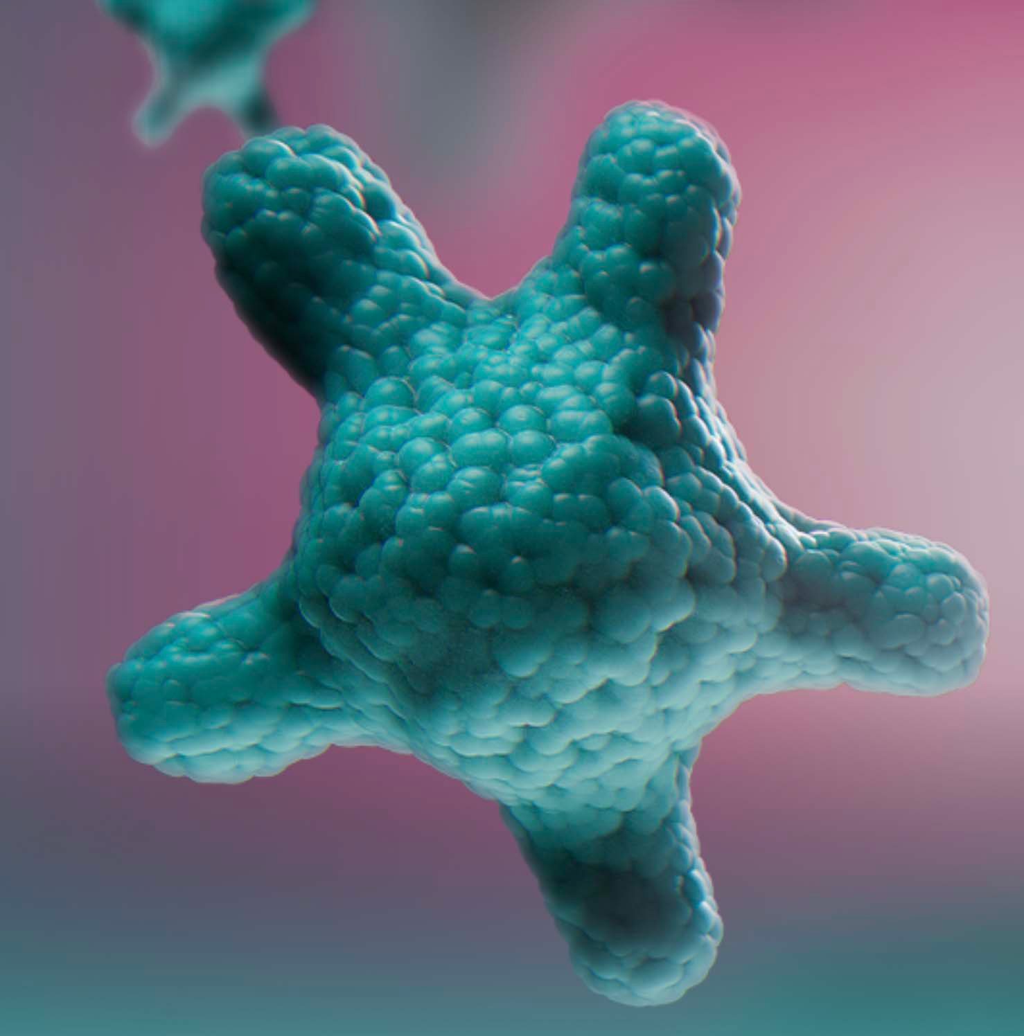 This image shows a 3D animation of an organoid for HUB Organoids