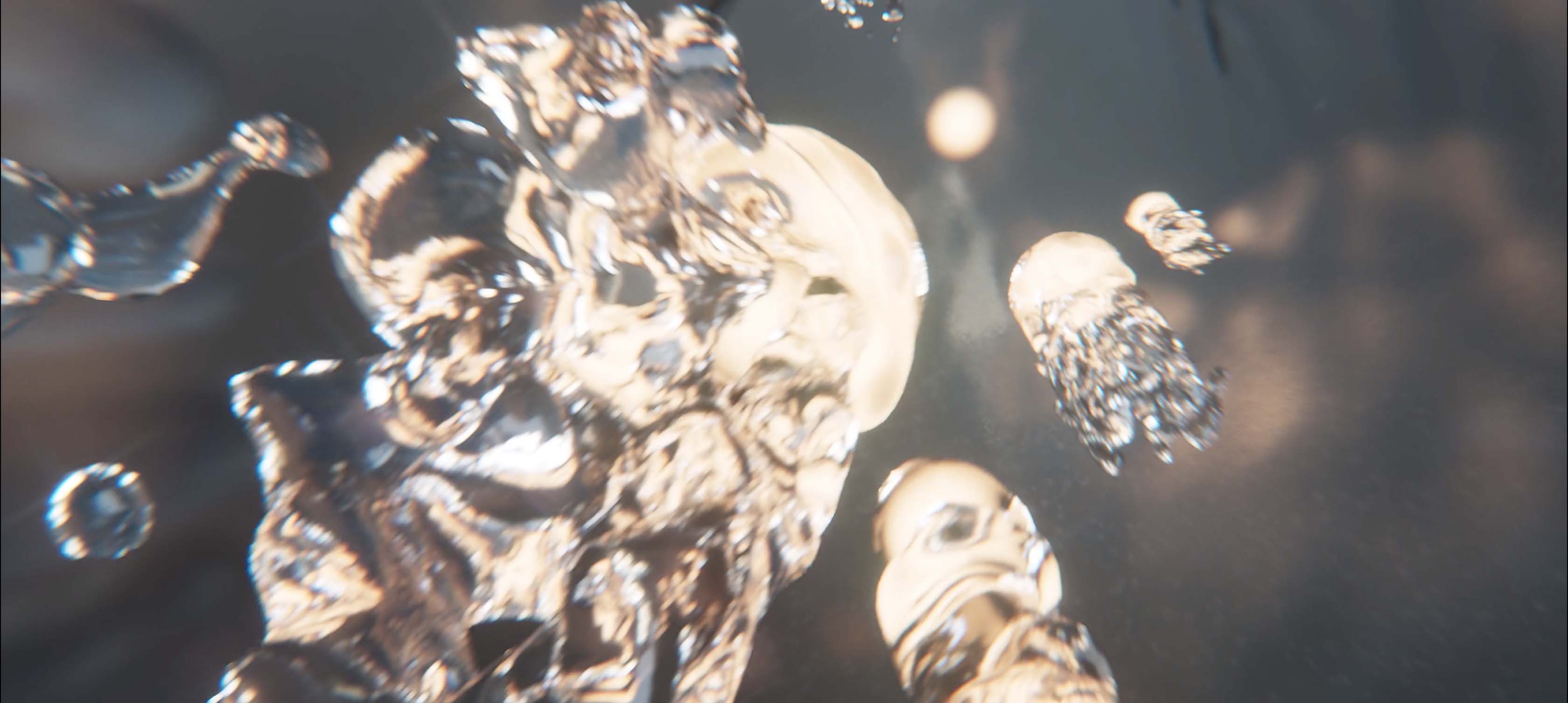 This image shows a 3D animation of sustainable chemical fluids