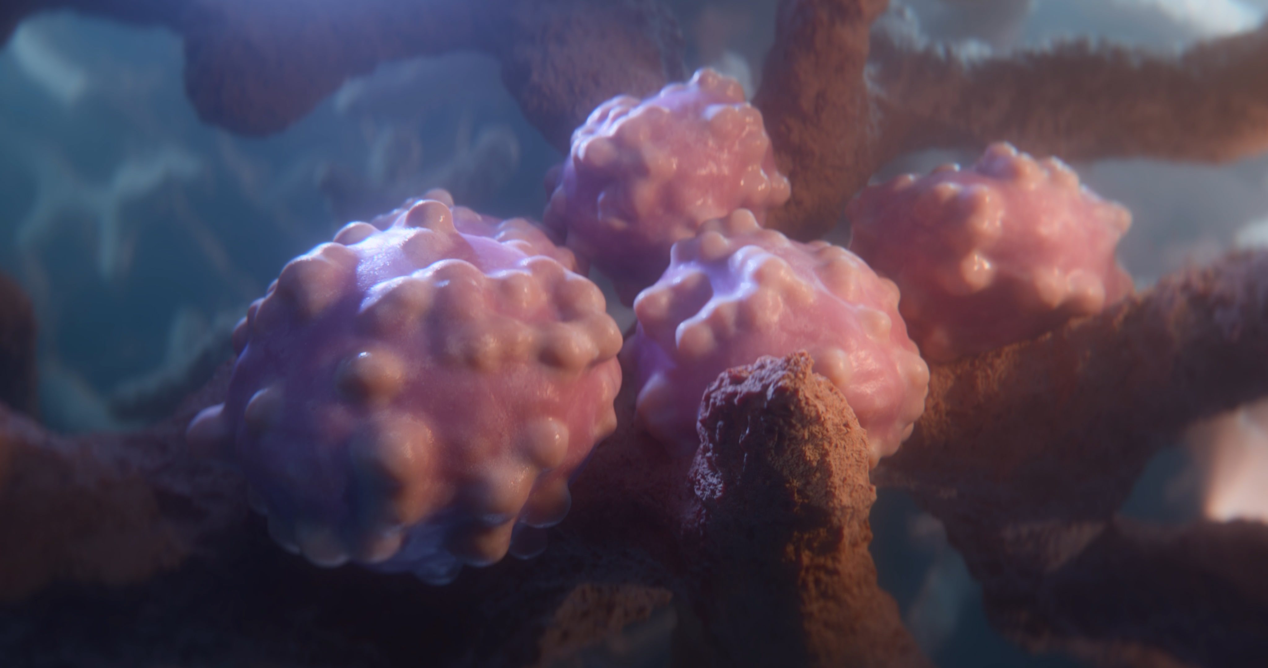 Halcyon GASP-1 cancer biomarker 3D animation tumour invasive – still image 00_01_09_01.jpg